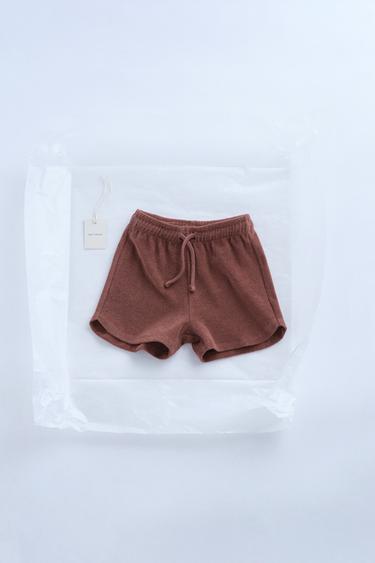Zaras TIMELESZ - FROTTÉSHORTS - Terrakotta - Bild 0