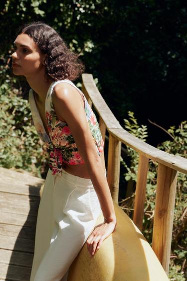 PRINTED KNOT TOP - Multicoloured by Zara - Image 2