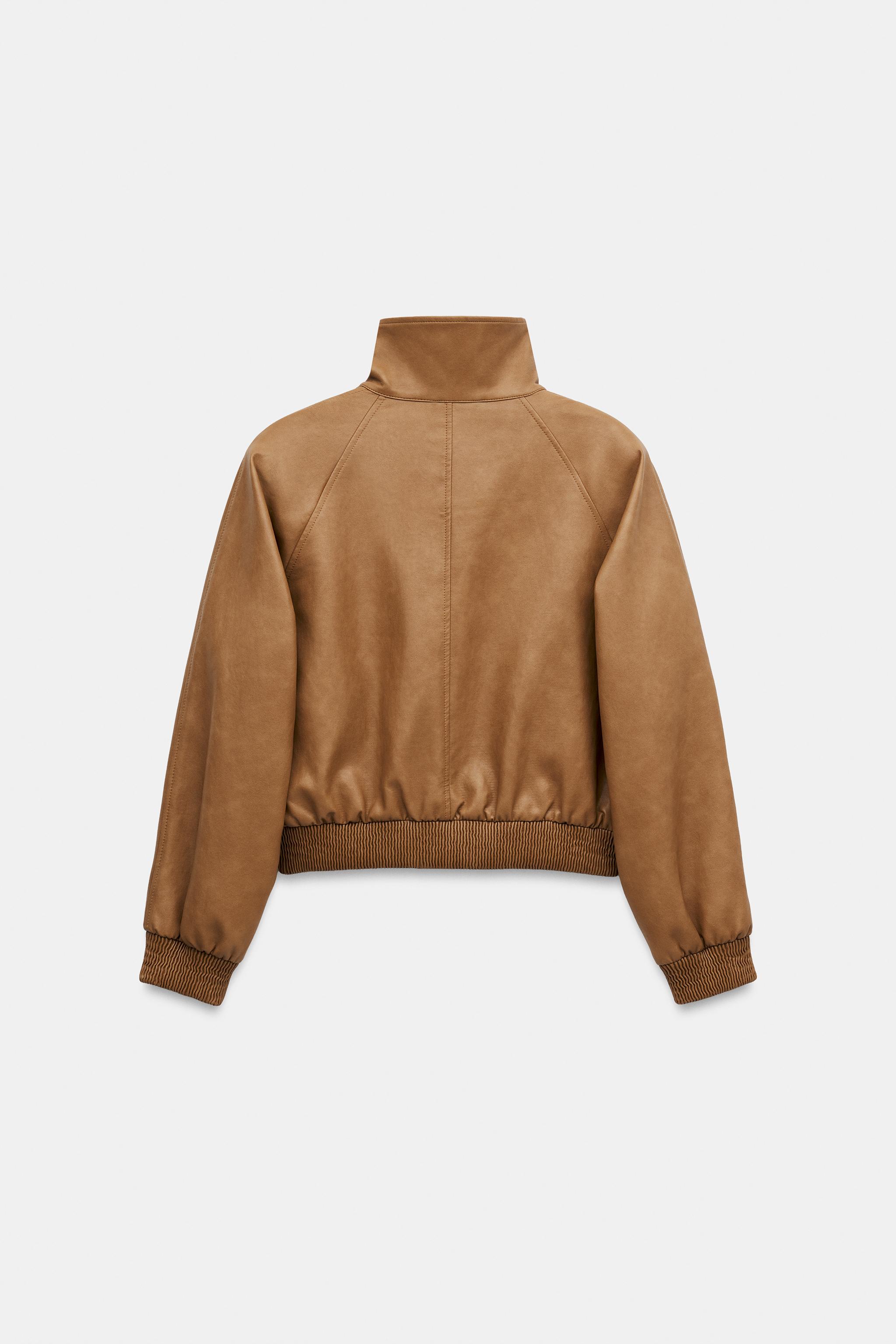 FAUX LEATHER JACKET ZW COLLECTION