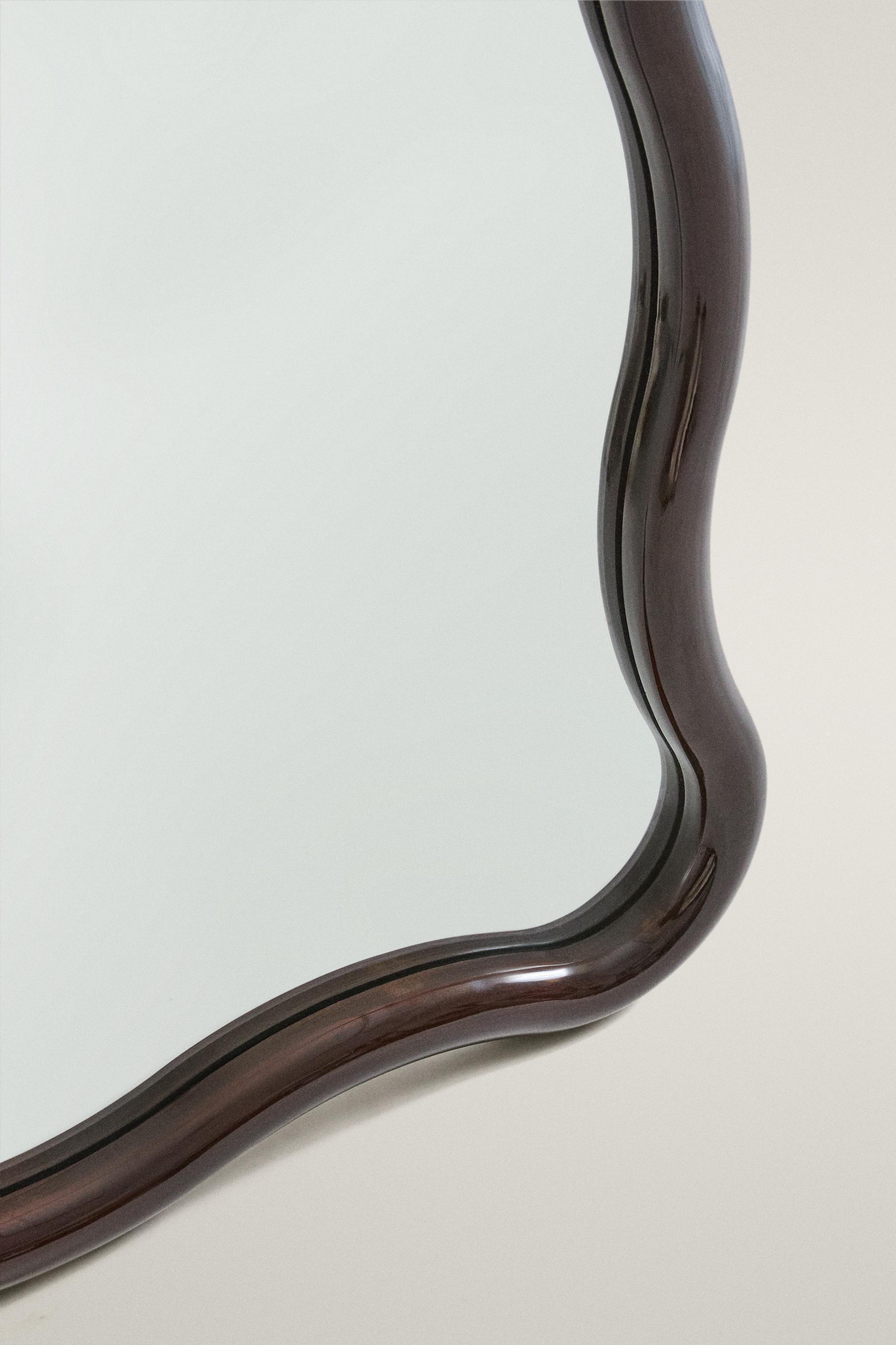WAVY FRAME HANGING FULL LENGTH MIRROR - Burgundy | ZARA United States