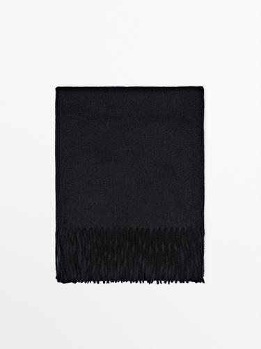 Zara Wool blend scarf - Navy blue