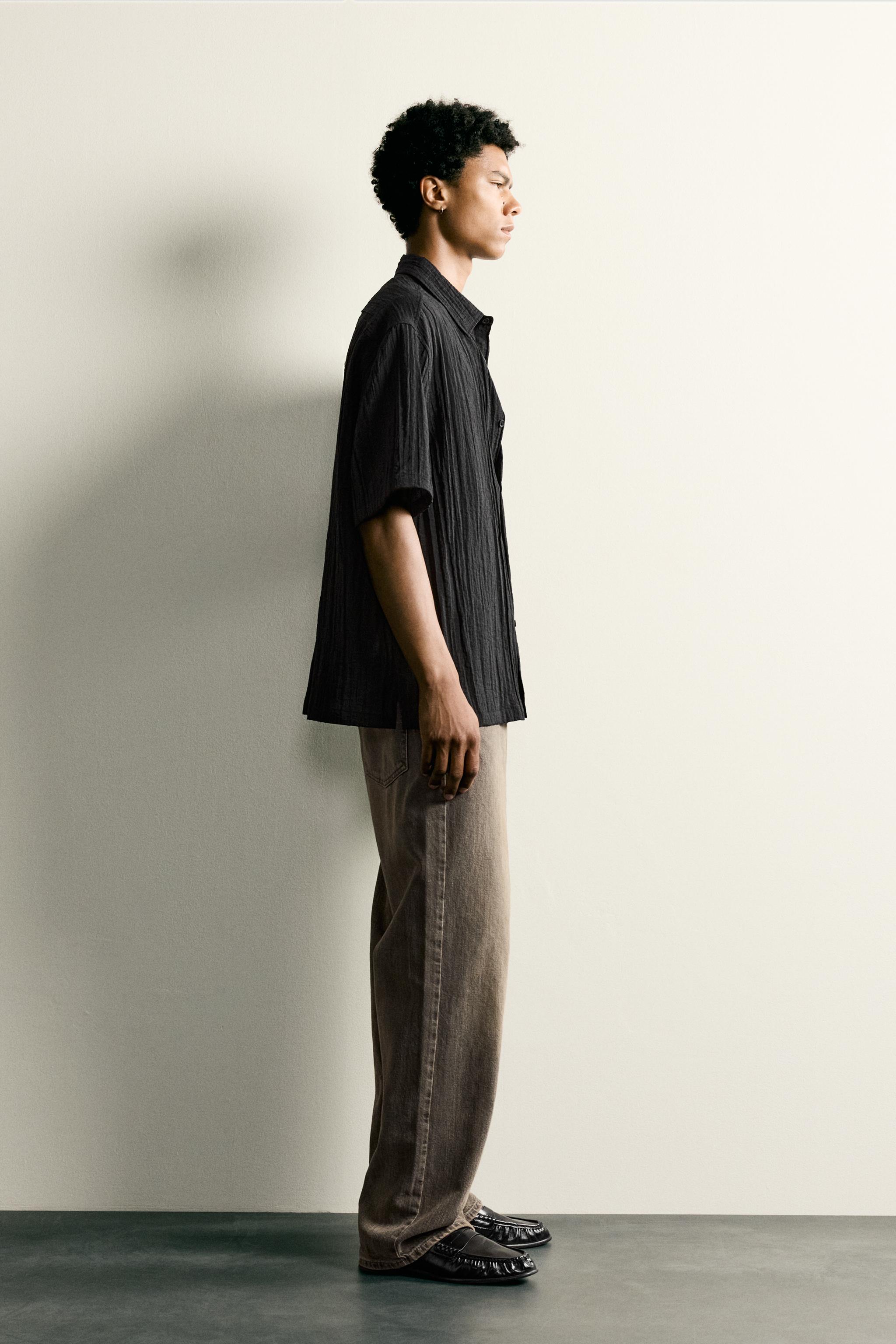 RELAXED FIT TEXTURED SHIRT