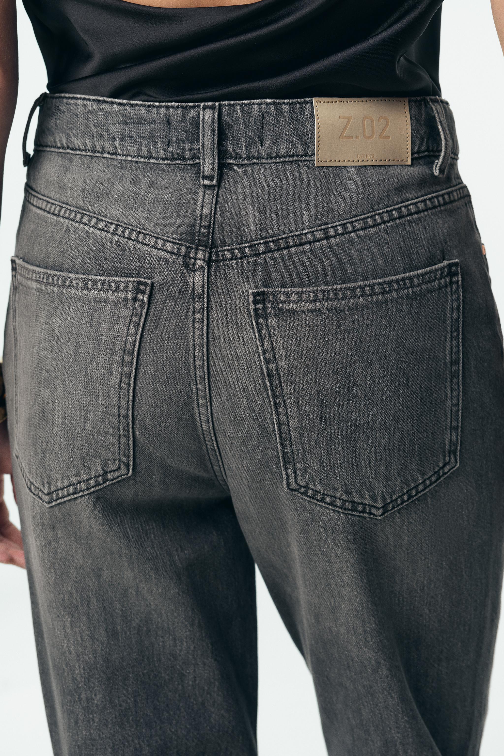 JEANS Z.02 STRAIGHT ANKLE HIGH-WAIST - Ecru | ZARA Georgia