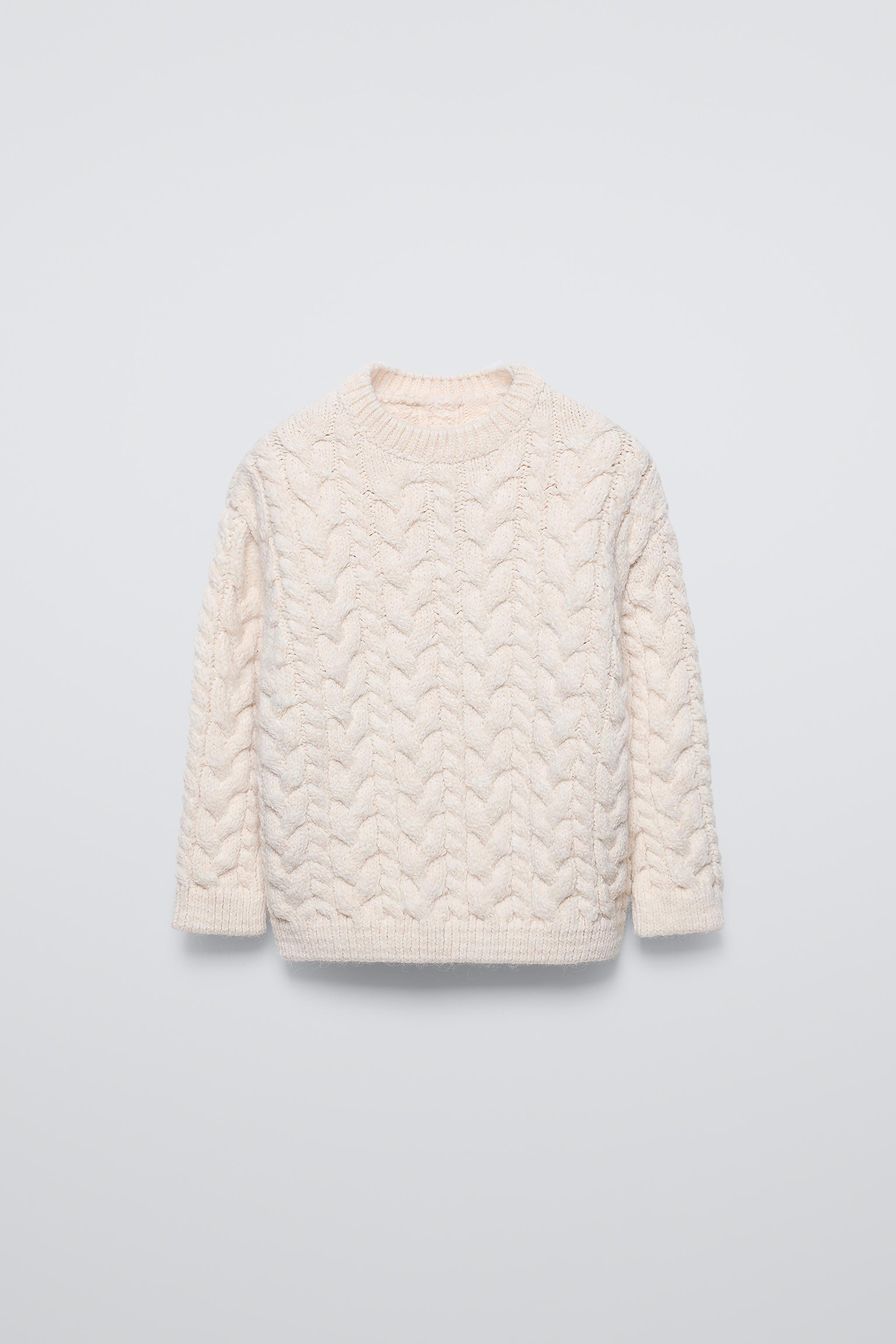 Zara cheapest cable knit jacket