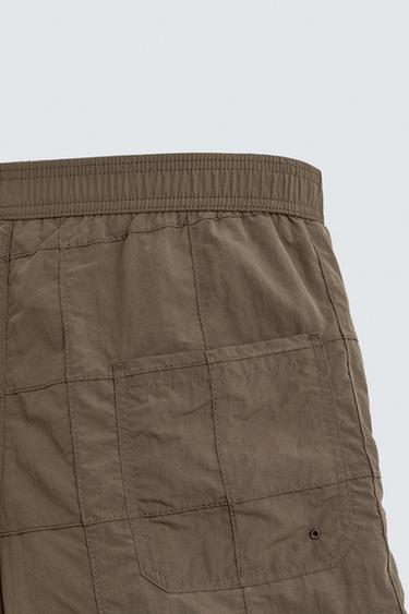 MAILLOT DE BAIN LONG PATCHWORK - Marron de Zara - Image 3