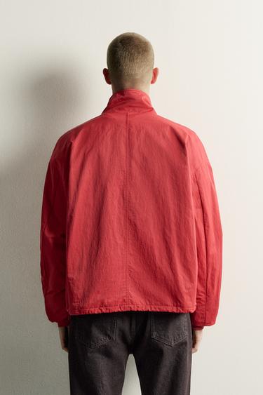 BOXY FIT TECHNICAL JACKET — Red 2