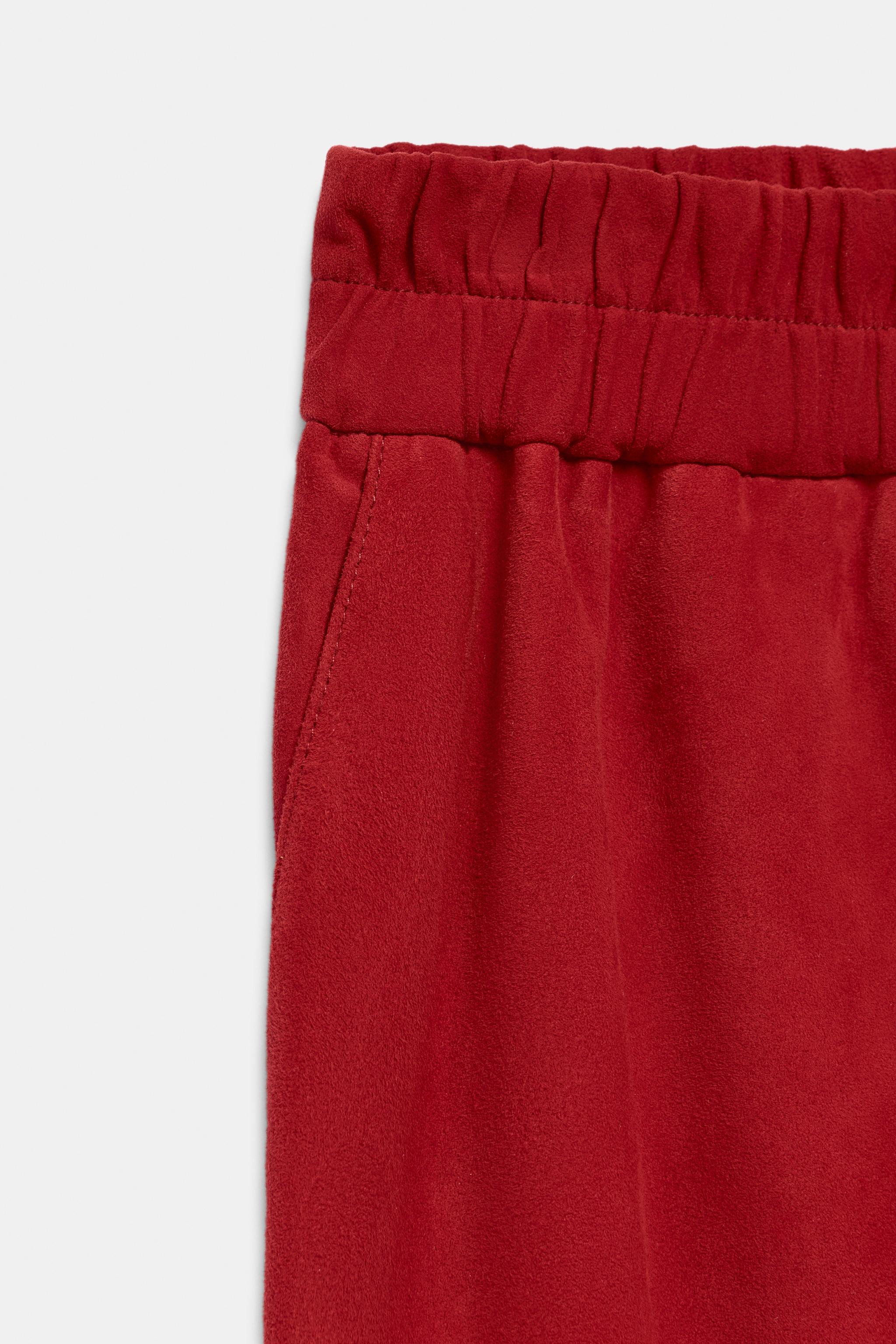 ZW COLLECTION 100% LEATHER MIDI SKIRT