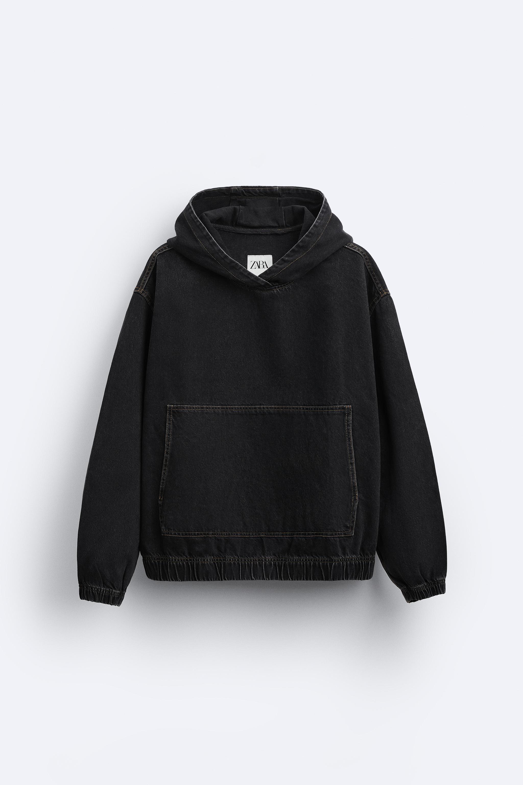 Zara zip hot sale up hoodie