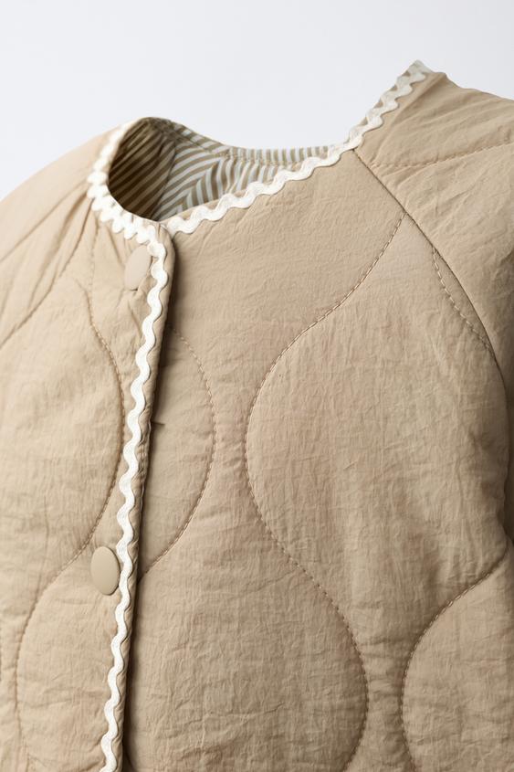 VESTE MATELASSÉE CŒURS - brun de Zara - Image 4