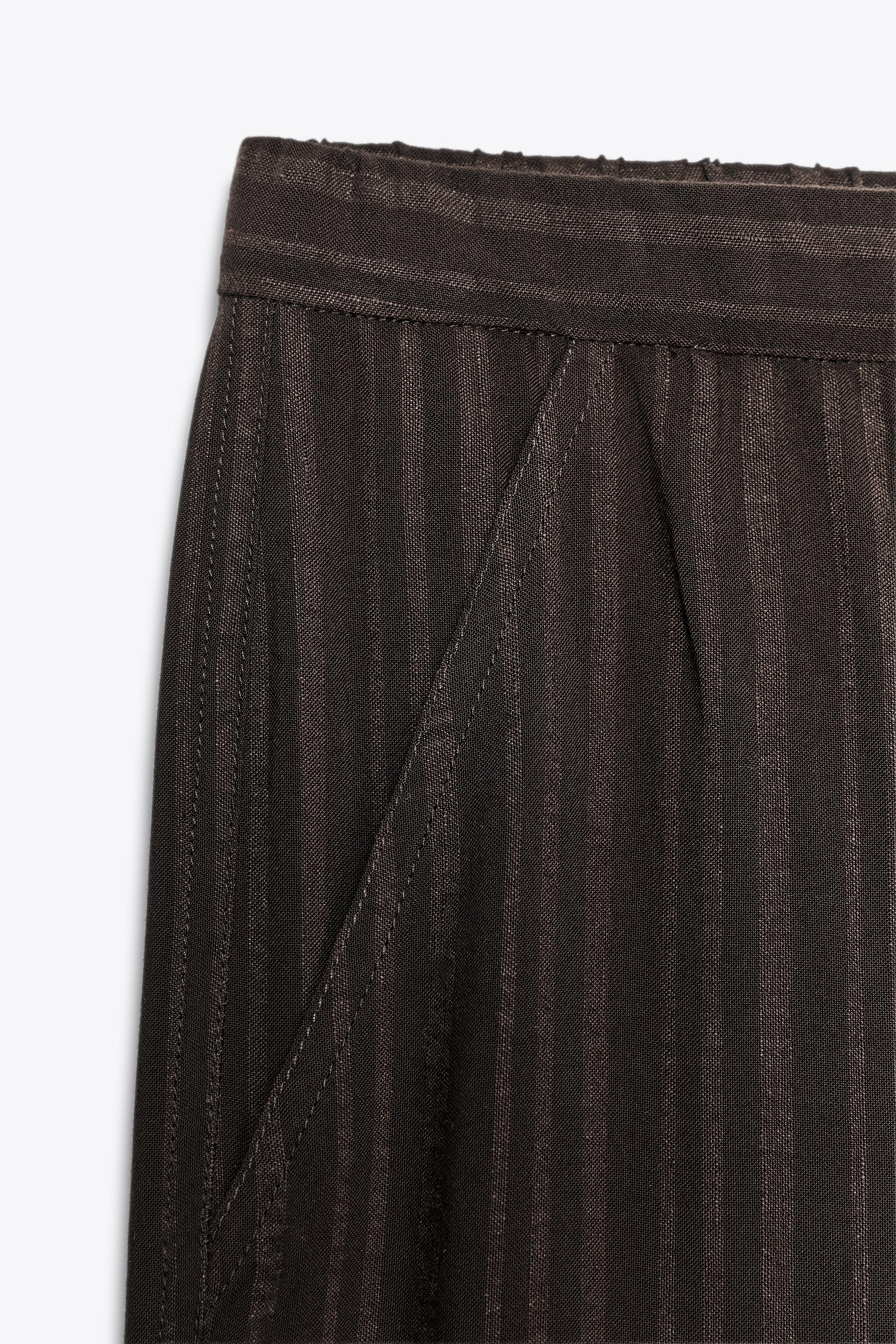 PANTALON FLUIDE CARGO RAYURES