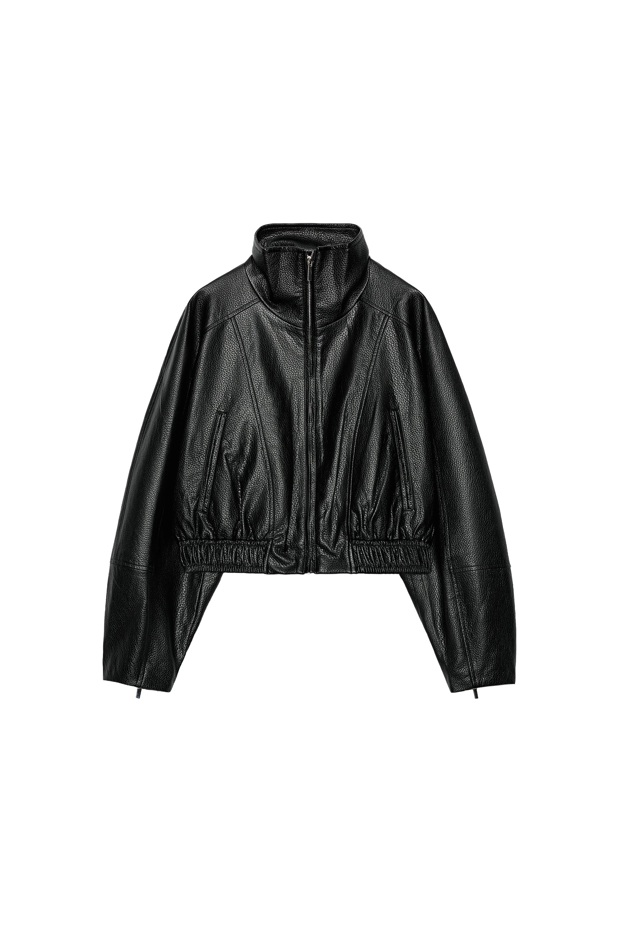 FAUX-LEATHER CROPPED JACKET - Black | ZARA United States