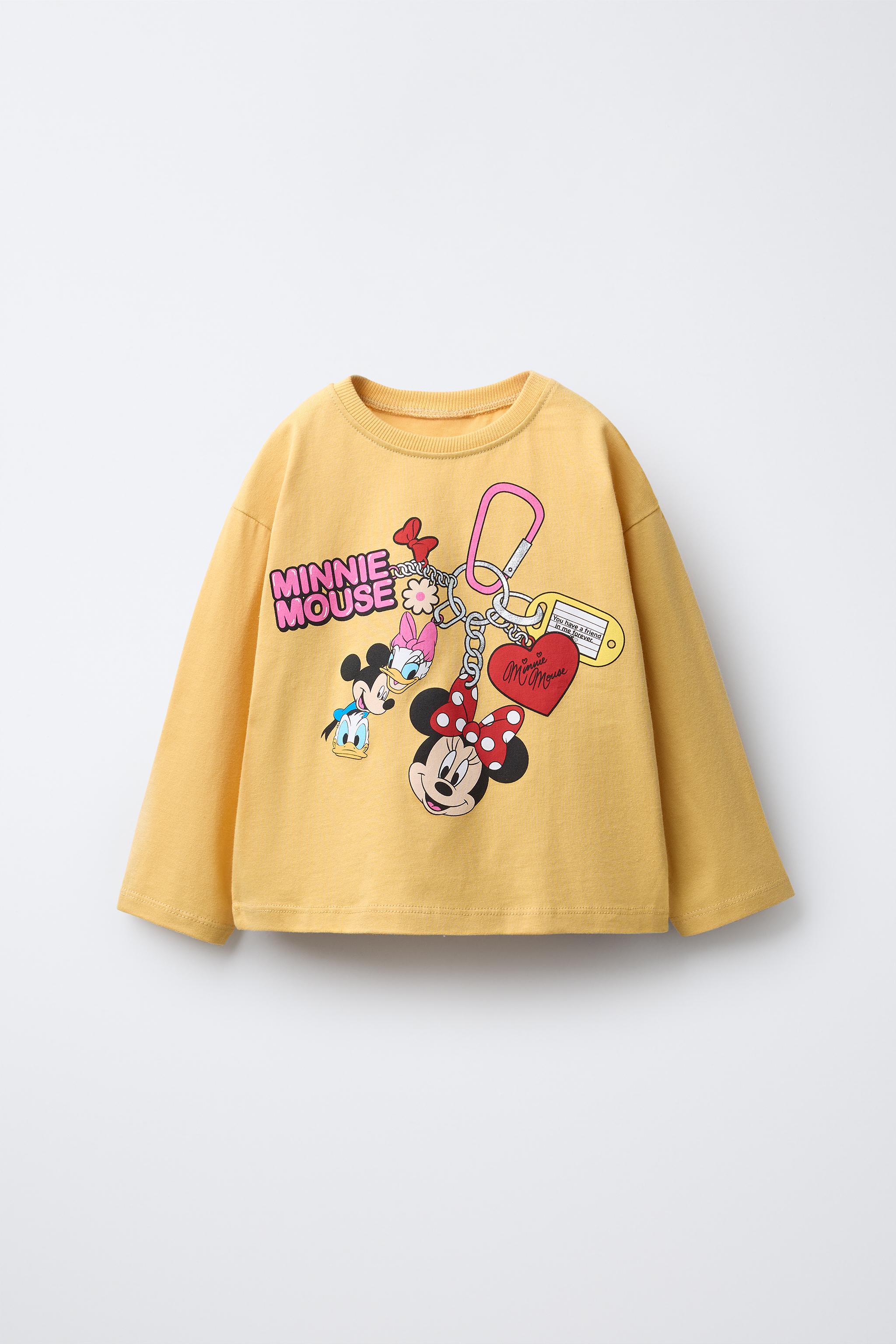 ミニーマウス＆フレンズ©ディズニー プリントTシャツ - イエロー