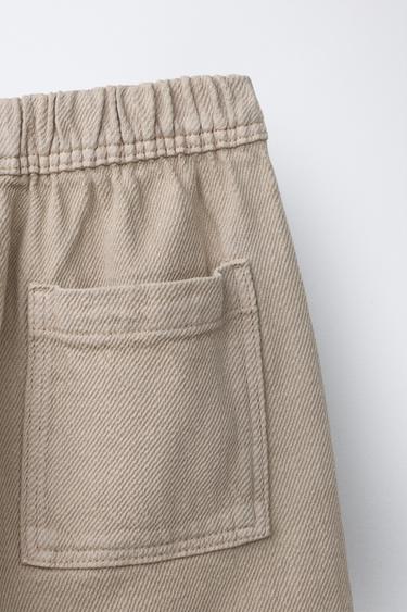 PANTALON SERGÉ FLUIDE - Sable de Zara - Image 3