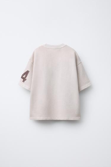 T-SHIRT IMPRIMÉ INSCRIPTION - Écru de Zara - Image 1