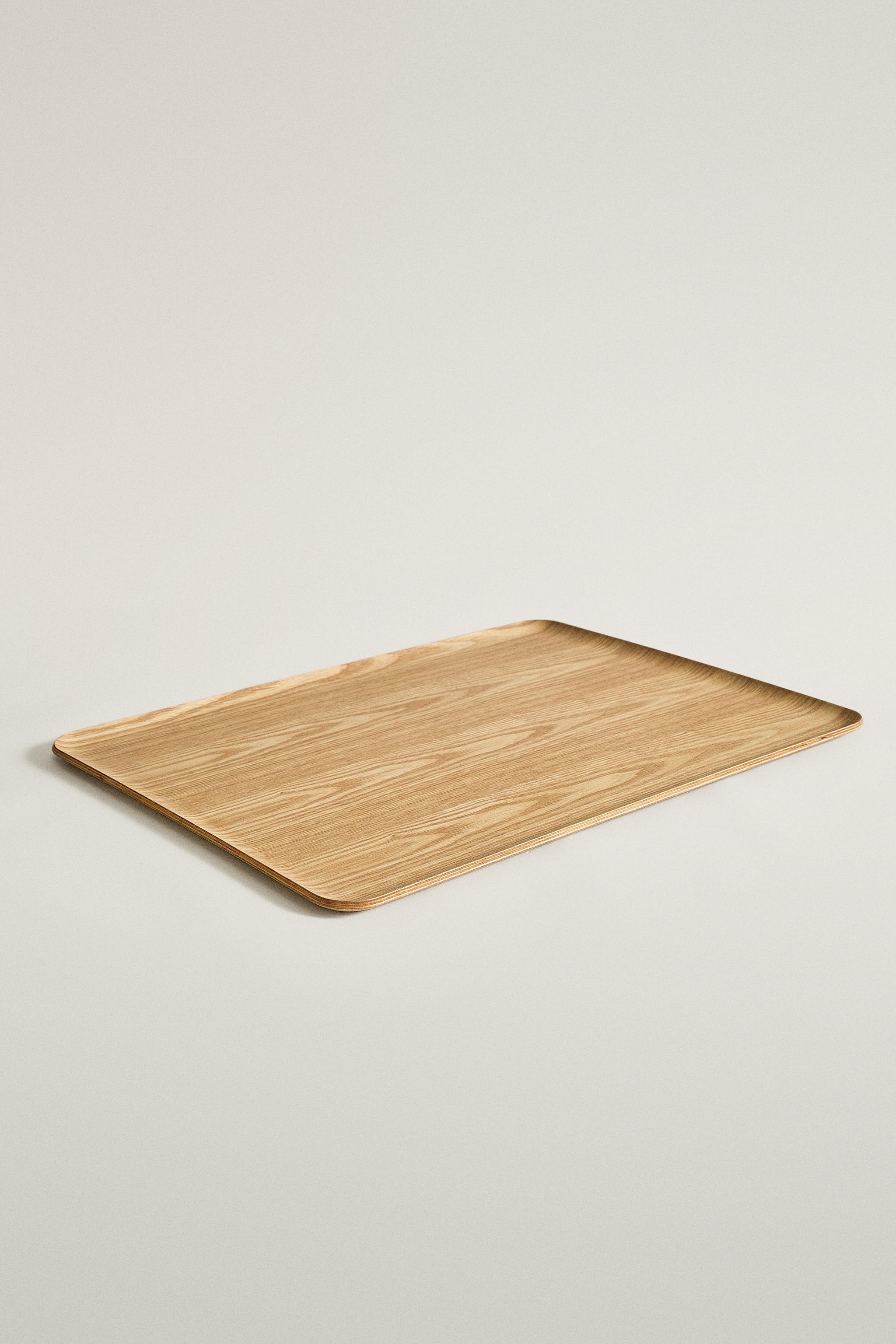 LARGE RECTANGULAR WOODEN TRAY
