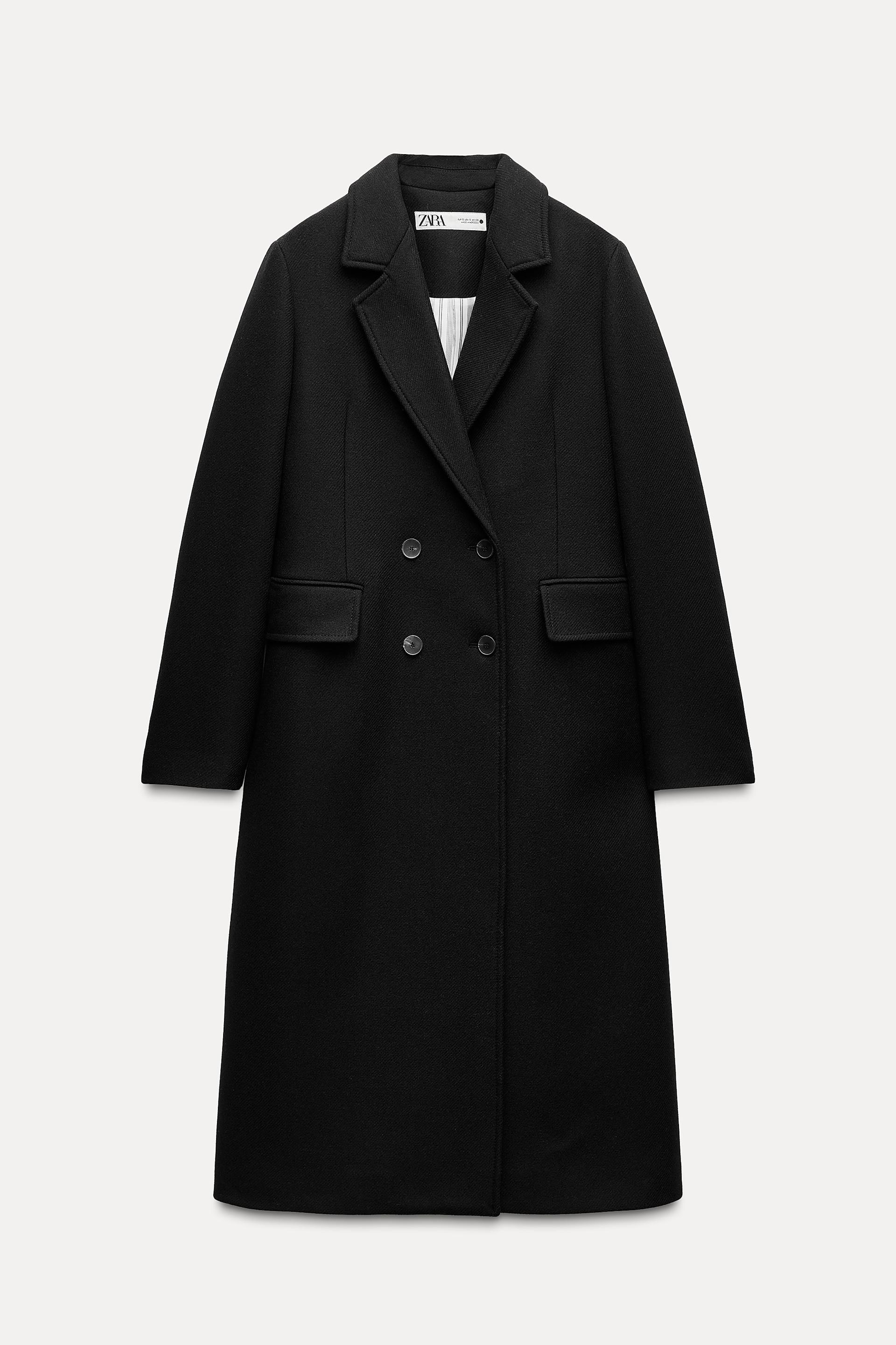 WOOL BLEND COAT ZW COLLECTION - Black | ZARA United States