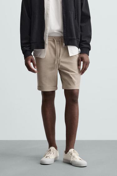 COMFORT BERMUDA SHORTS - Sand by Zara