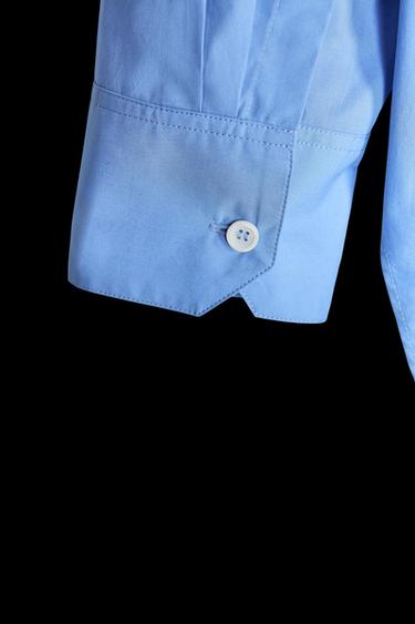 ZW COLLECTION OVERSIZE POPLIN SHIRT - Blue by Zara