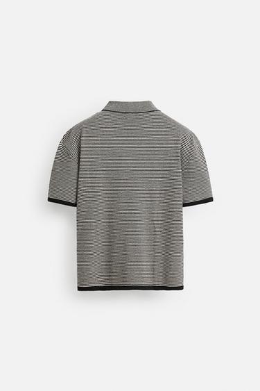 CHEMISE EN MAILLE RAYURES - Rayures de Zara - Image 7