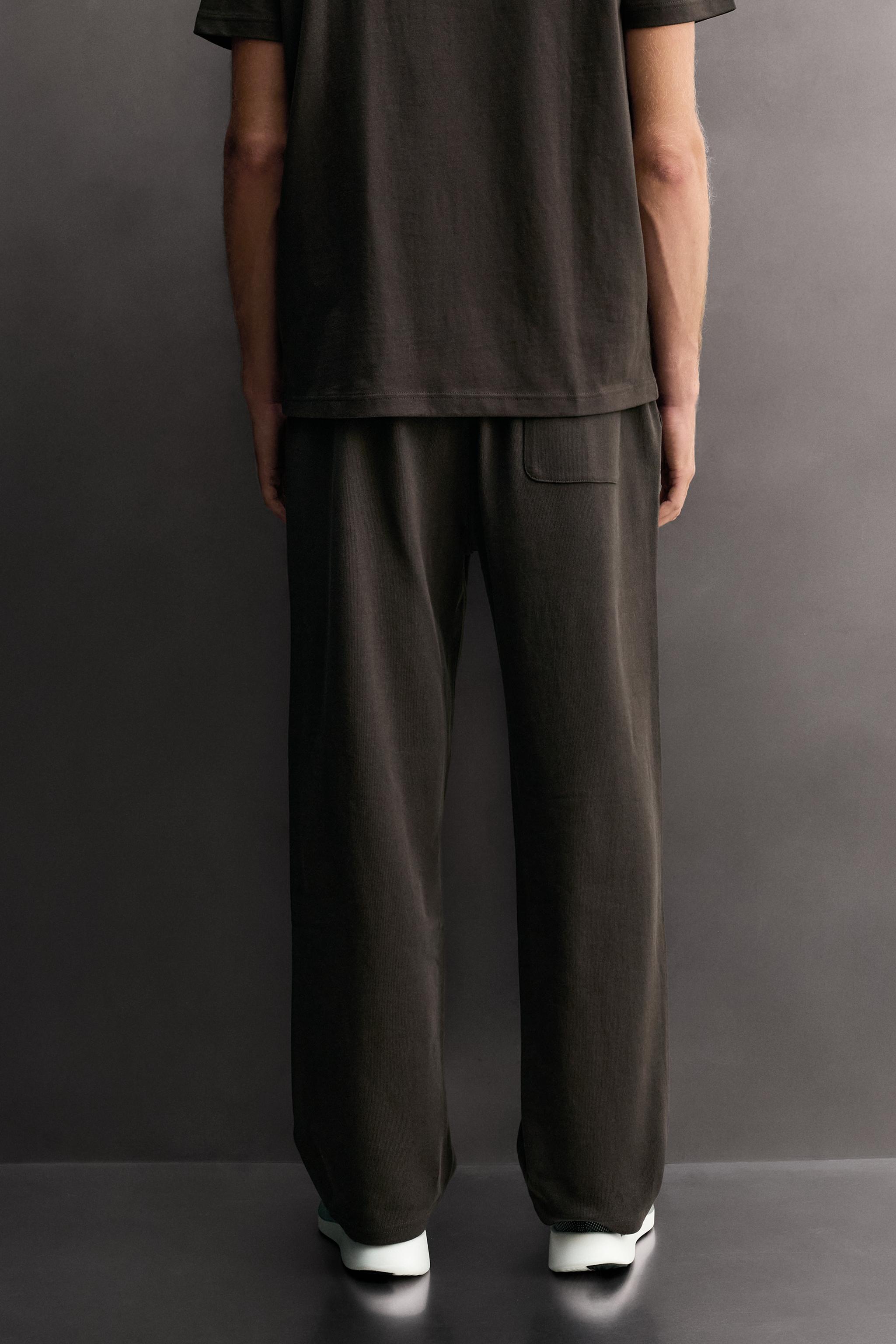 Мужские брюки Zara HEAVYWEIGHT RELAXED FIT JOGGERS — фото 3