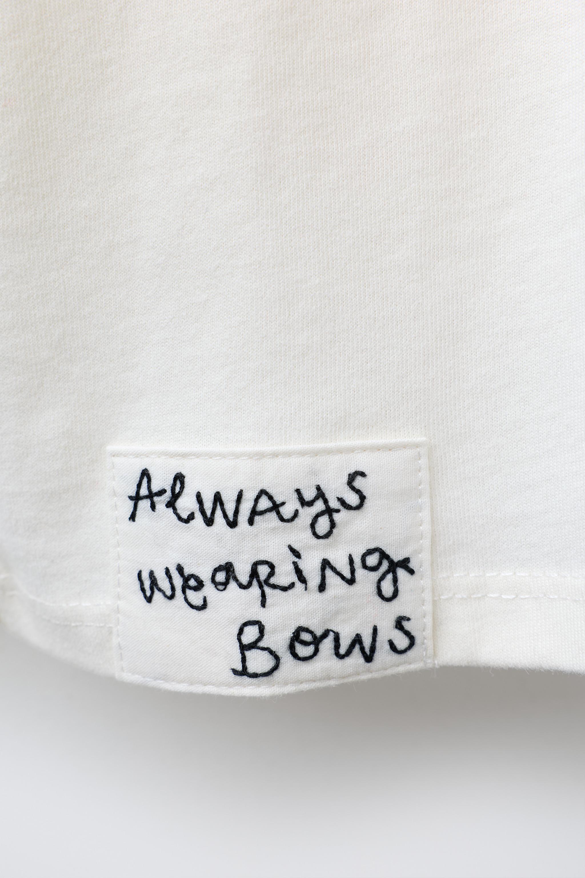 T-SHIRT IMPRIMÉ AQUARELLE NŒUD