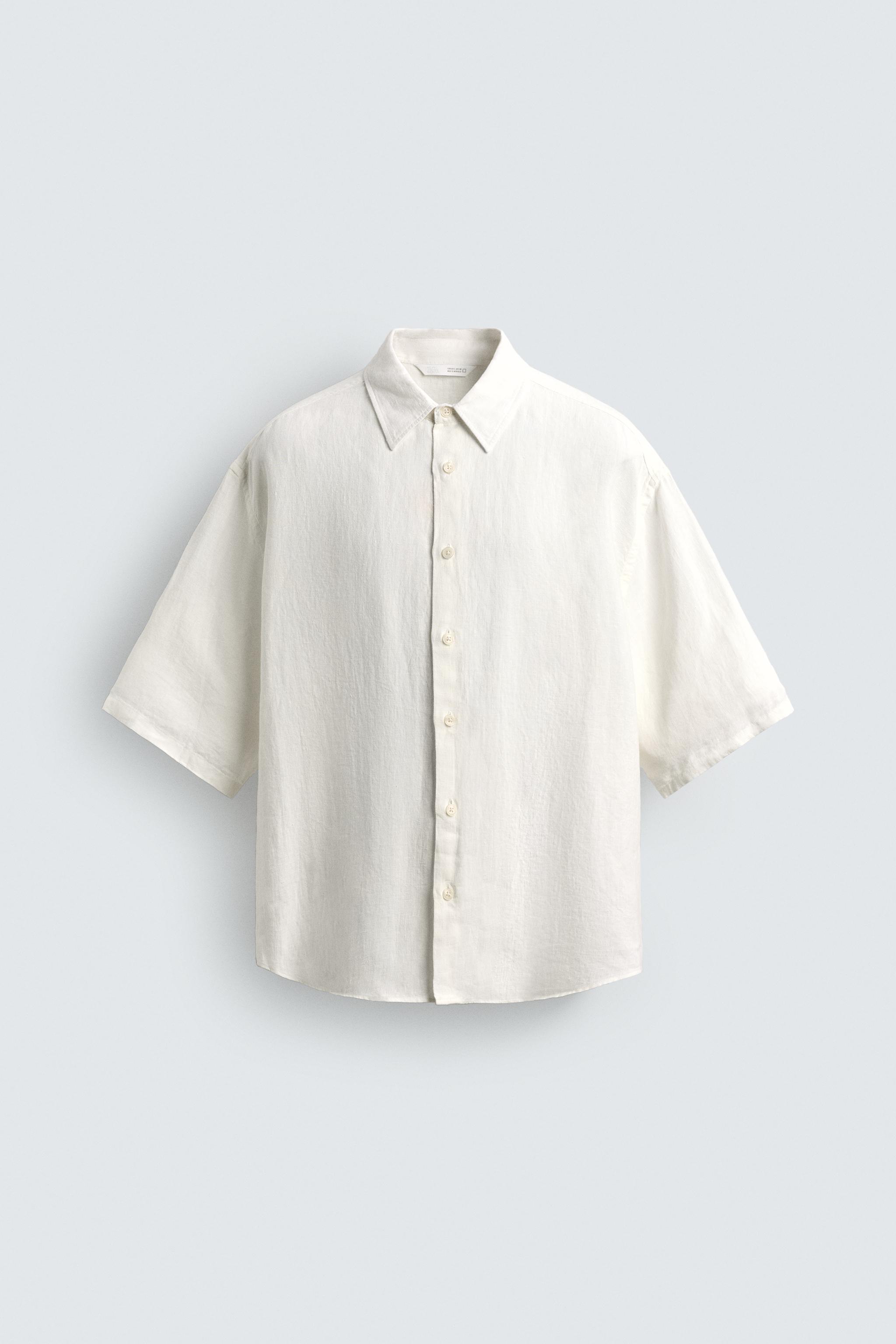 CHEMISE COUPE BOXY 100 % LIN