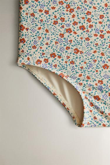 KIDS’ FLORAL RUFFLED BEACH SWIMSUIT - Sand by Zara - Image 2