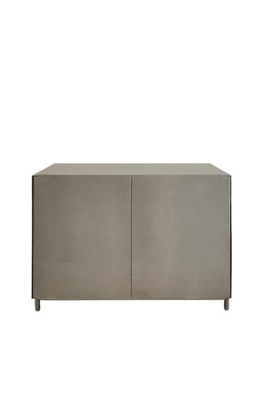 STEEL SIDE TABLE - Matte silver by Zara