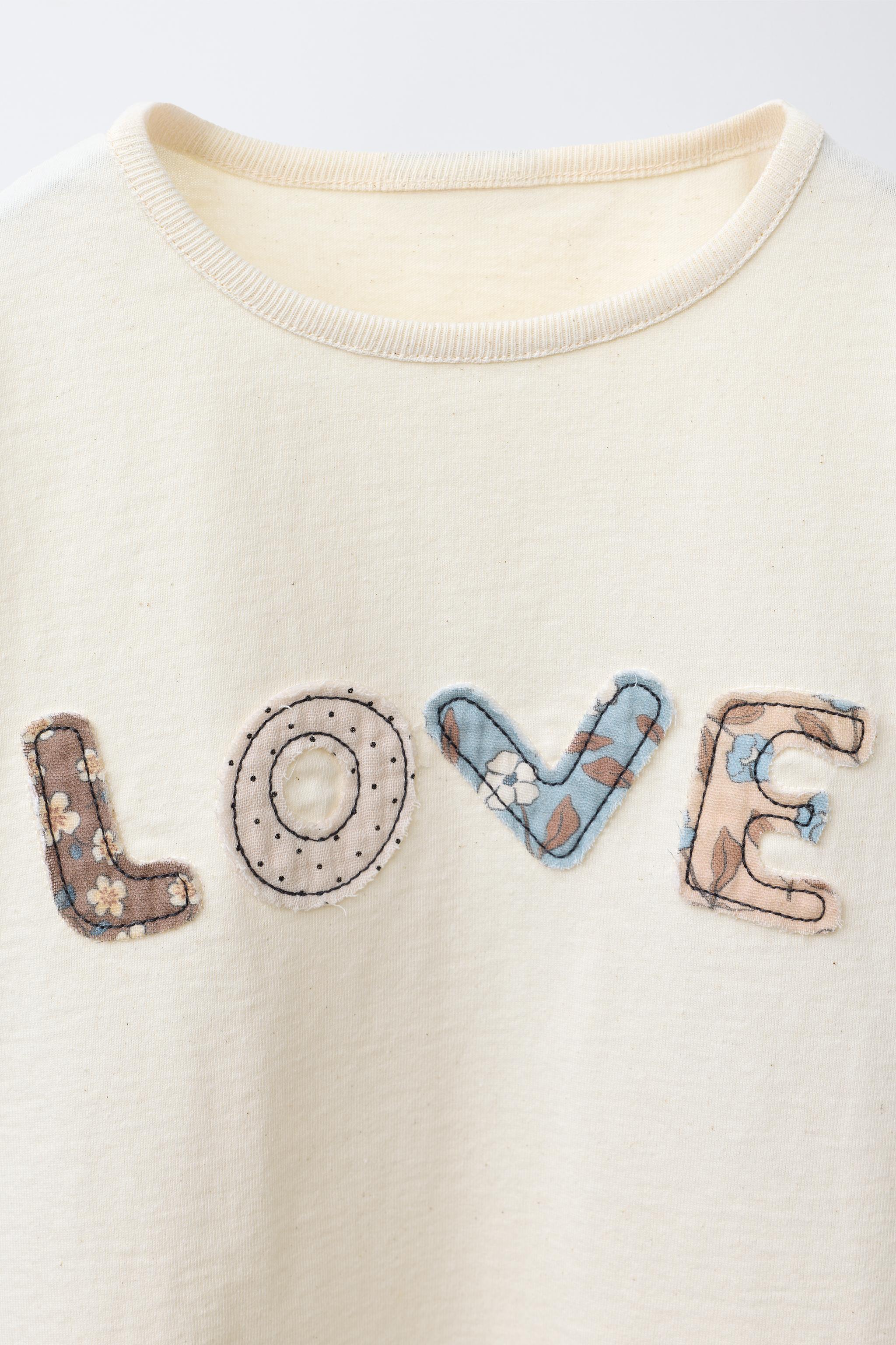 TEXT PATCH T-SHIRT - Light pink | ZARA Canada