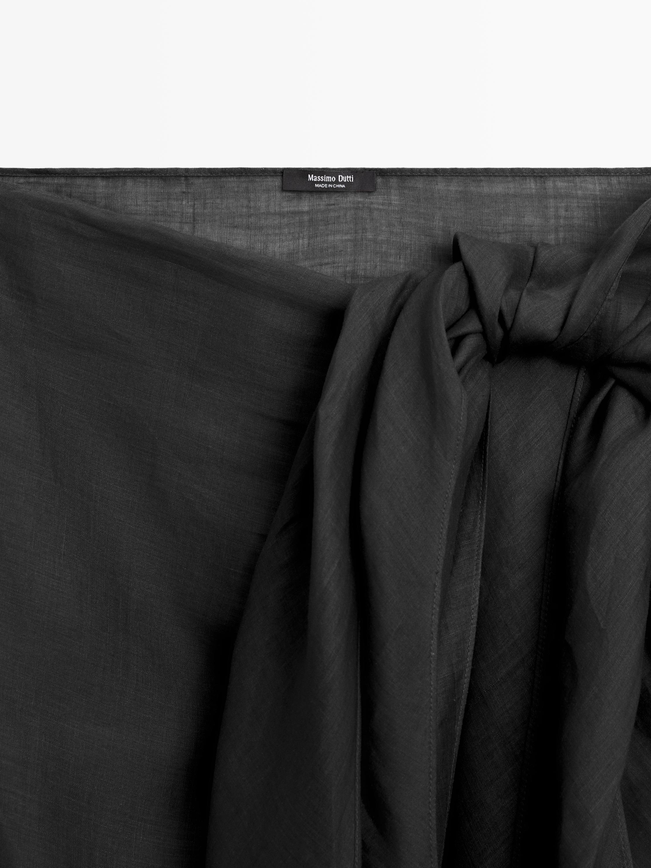100% ramie pareo skirt