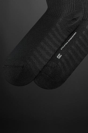 RUNNING SOCKS 2-PACK - Black by Zara - Image 2