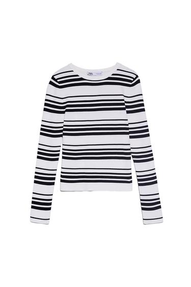 STRIPED KNIT SWEATER