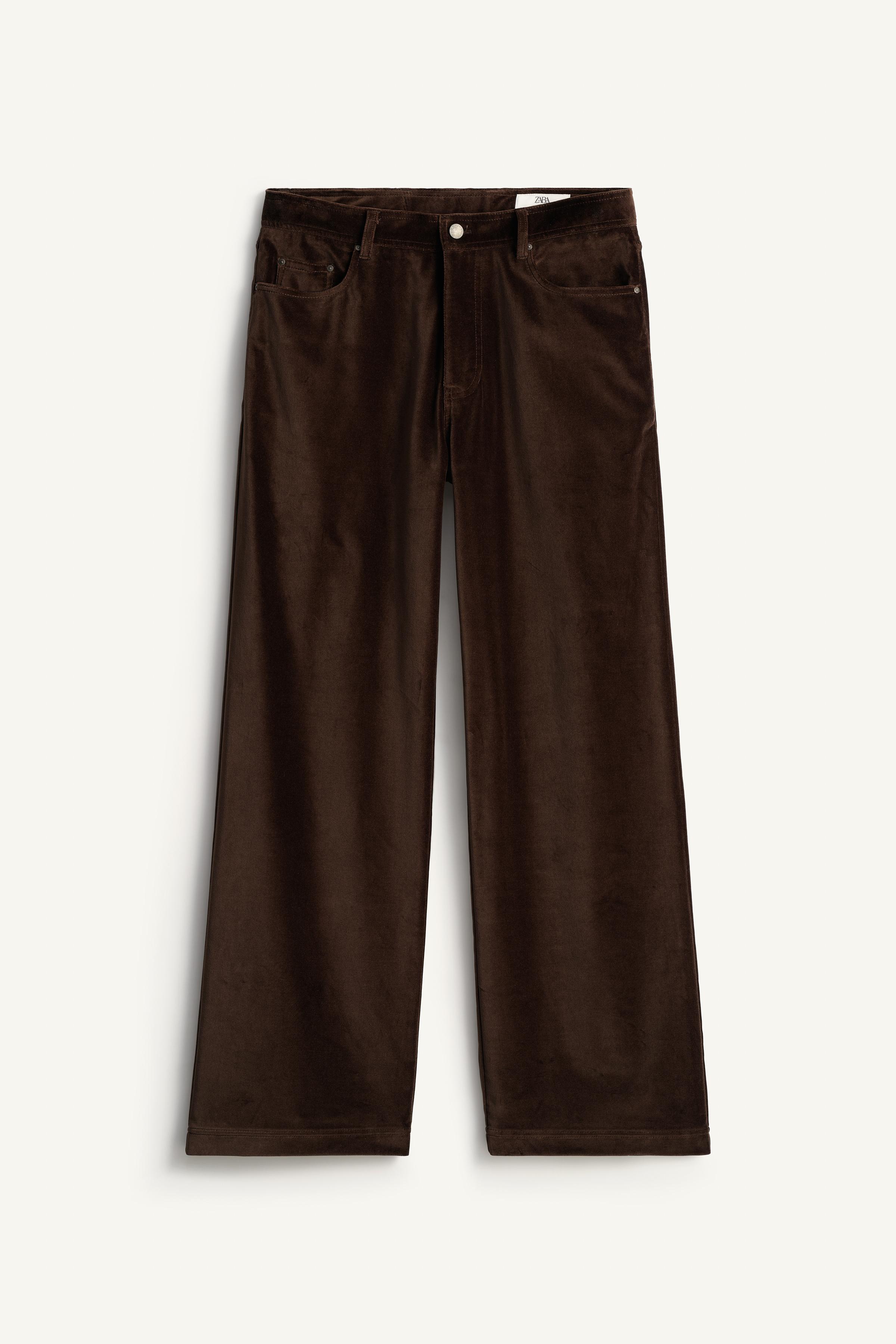 PANTALON COUPE DROITE DÉCONTRACTÉE VELOURS