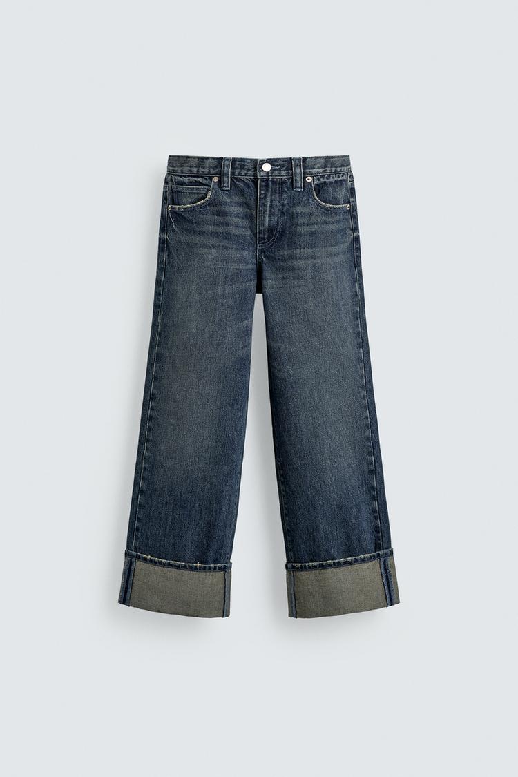 MICKEY SILHOUETTE PATCH WIDE-LEG JEANS HARRY LAMBERT FOR ZARA X