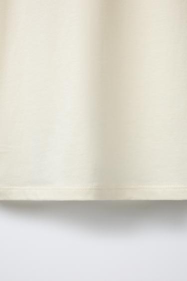SLOGAN PRINT T-SHIRT - Light yellow by Zara - Image 3