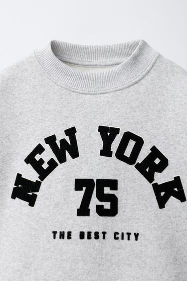 FLOCK SLOGAN SWEATSHIRT - Grey marl by Zara - Image 2