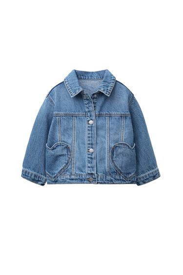 HEART DENIM JACKET - Blue by Zara - Image 0