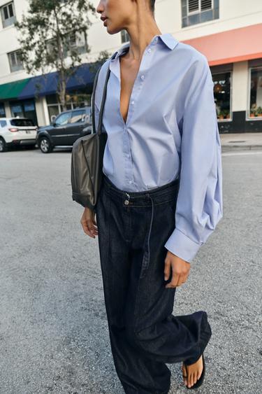 JEAN Z1975 BOOTCUT TAILLE HAUTE CEINTURE - Bleu de Zara - Image 2