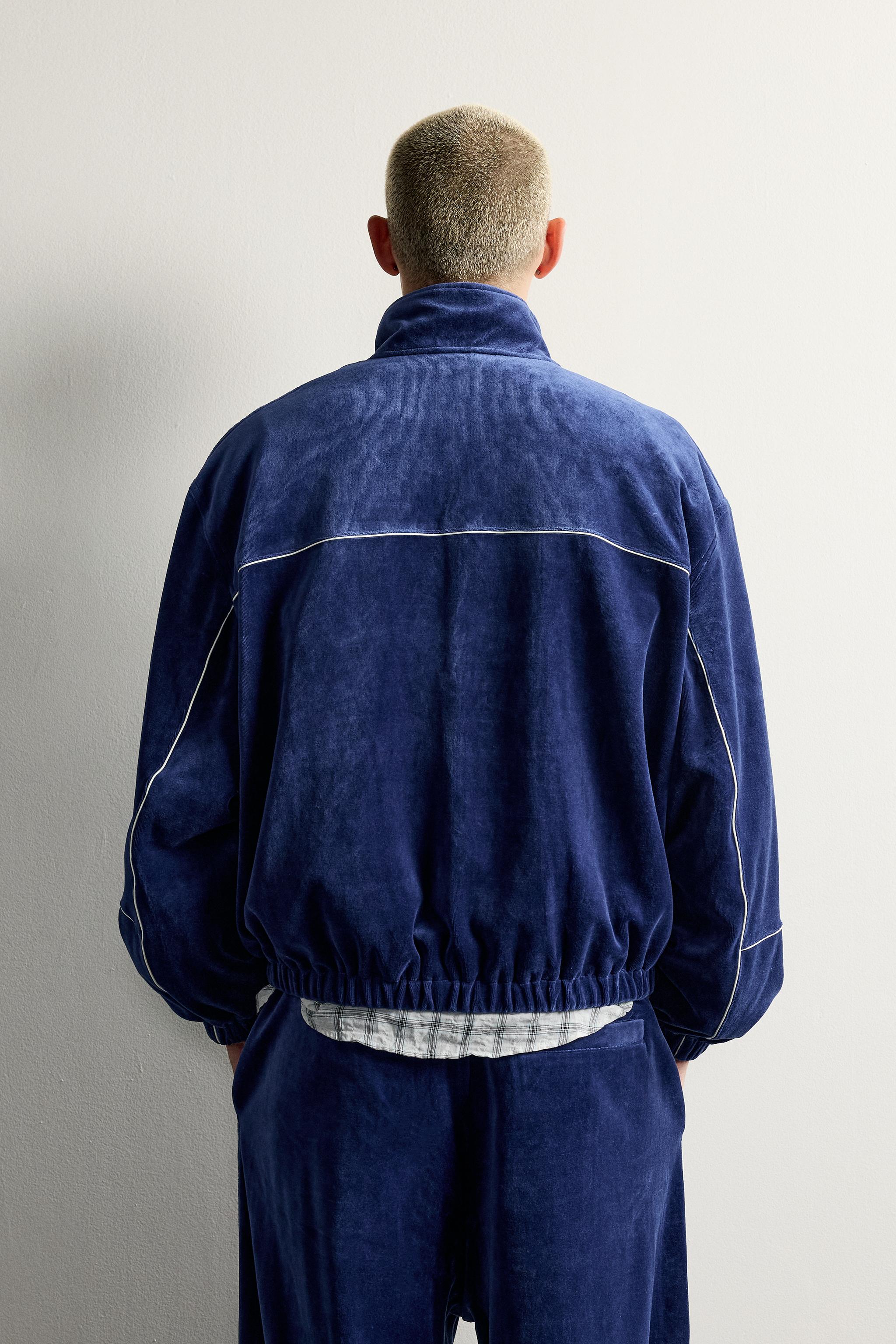 VESTE JOGGING RÉTRO VELOURS