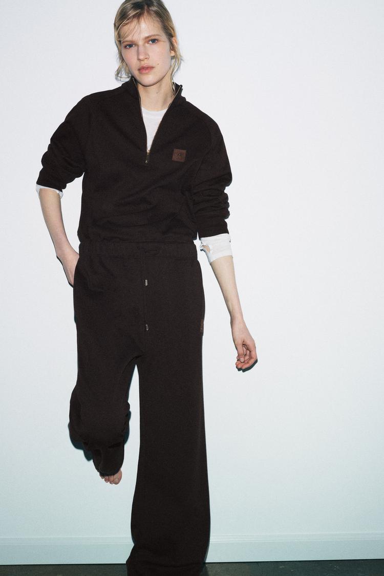 FERMUARLI YAMALI SWEATSHIRT