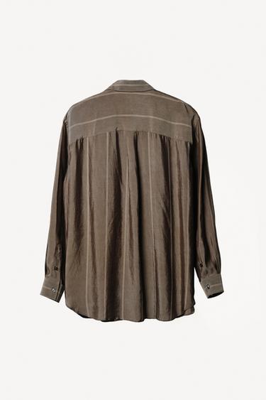 CUPRO JACQUARD SHIRT WILLY CHAVARRIA X ZARA - Grey green by Zara - Image 5