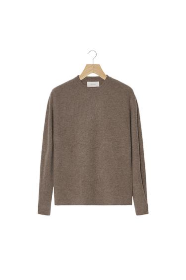 100% CASHMERE RIBBED JUMPER ORIGINS - Sand / Marl by Zara