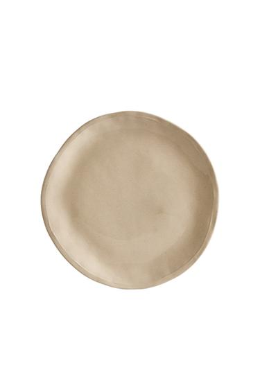 STONEWARE DINNER PLATE - Cream by Zara
