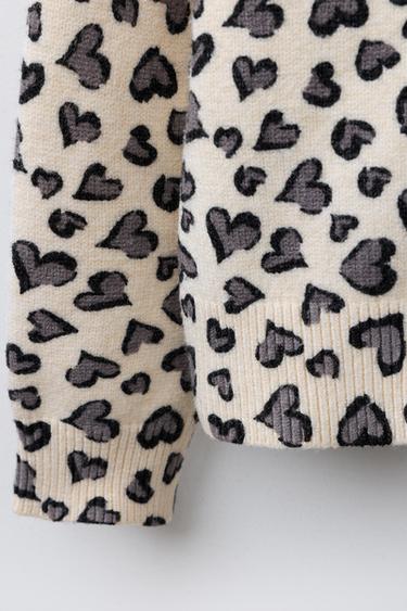 HEART CARDIGAN - Ecru / Marl by Zara - Image 3