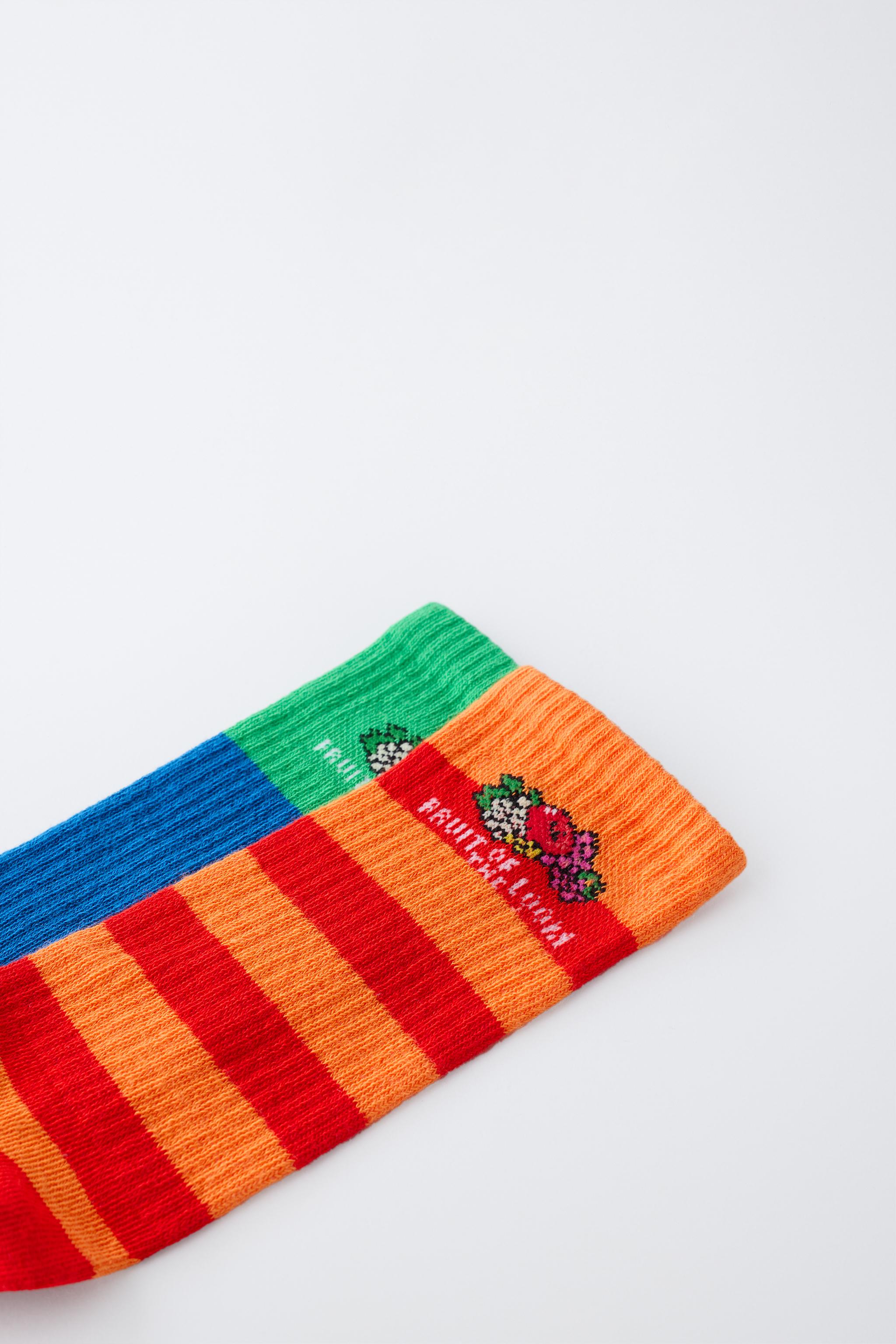 LOT DE DEUX PAIRES CHAUSSETTES MI-HAUTES FRUIT OF THE LOOM™