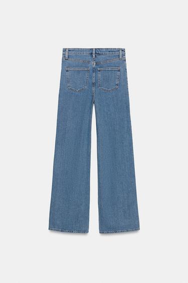 ZW COLLECTION WIDE-LEG HIGH-WAIST JEANS - Blue by Zara - Image 6