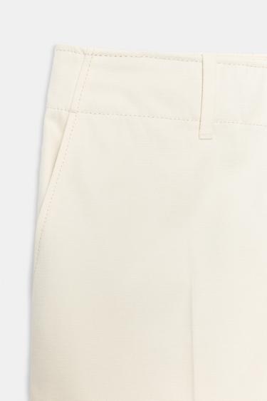 PANTALON CROPPED ZW COLLECTION - Écru de Zara - Image 7