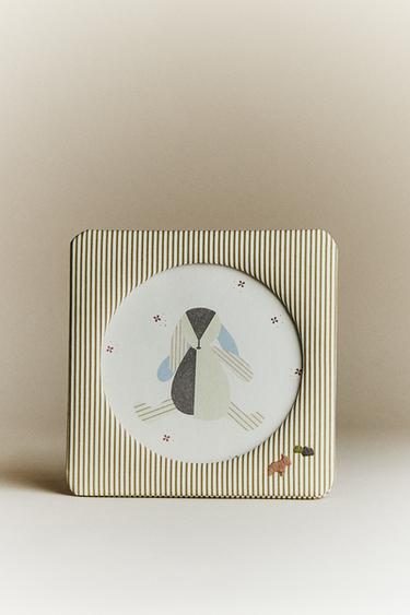 CADRE PHOTO ENFANT RAYURES PETIT - Vert de Zara