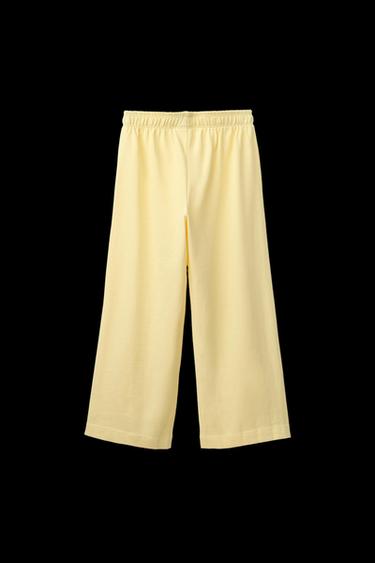 WIDE-LEG-HOSE, SCHWERE QUALITÄT, UNI - Gelb von Zara