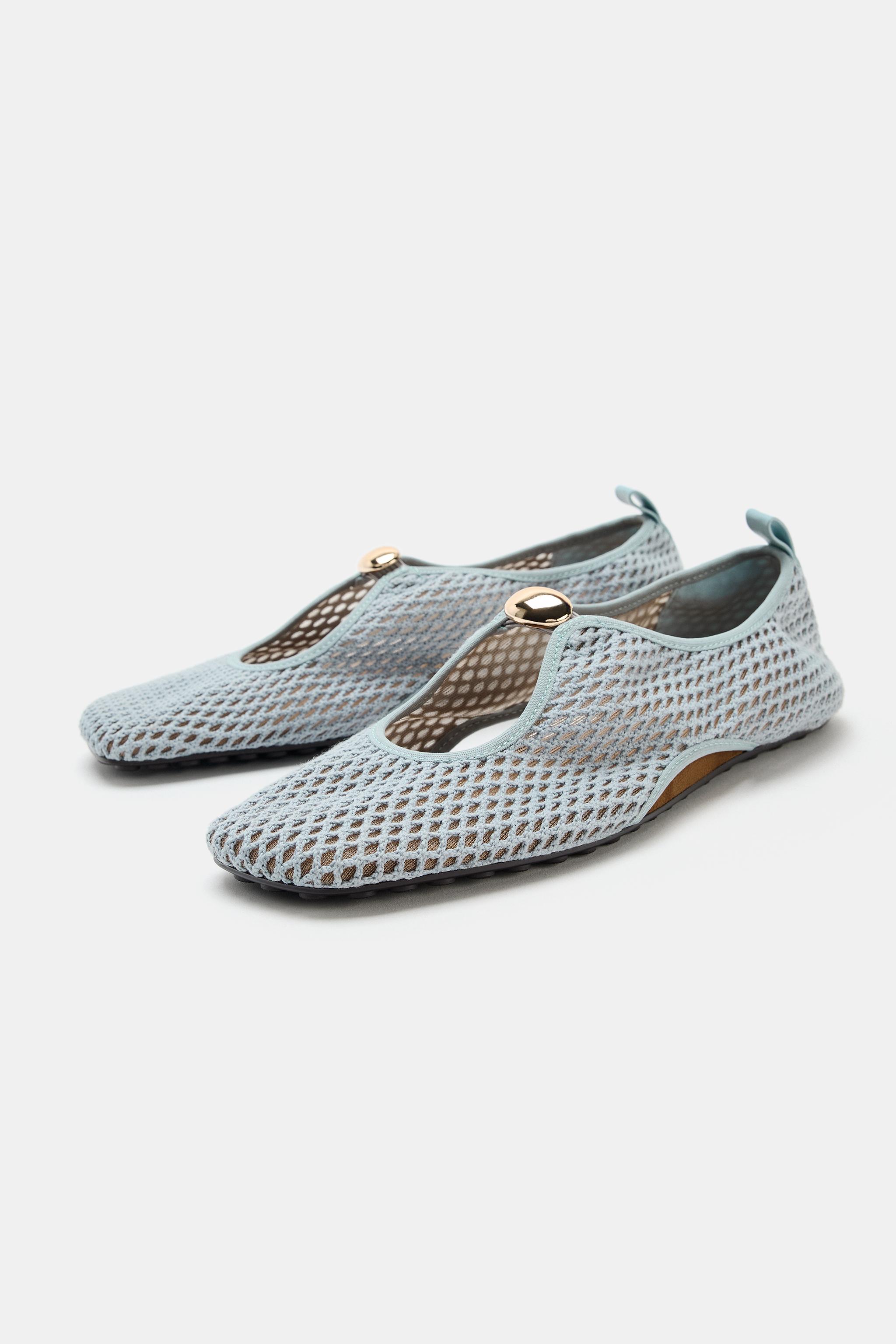 メッシュスポーティバレエシューズ - ブルー | ZARA Japan / 日本